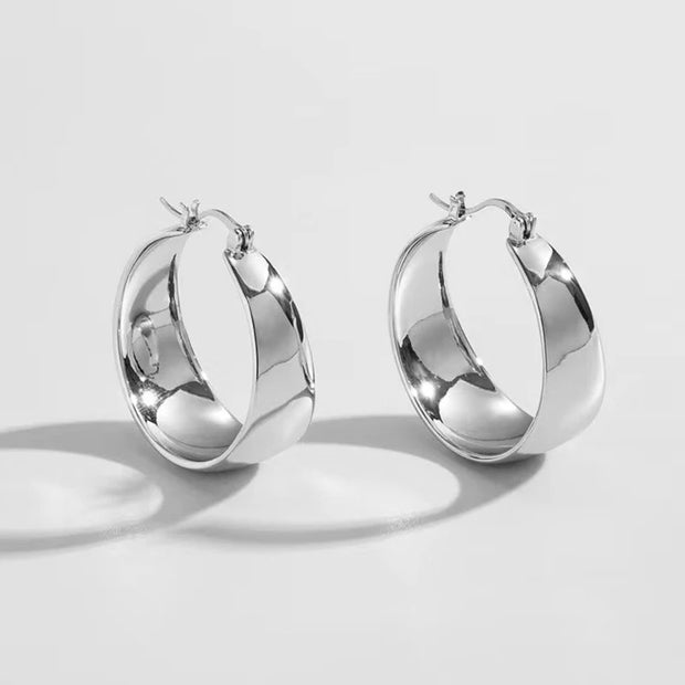Circle Hoops - Punk Style Round Earrings