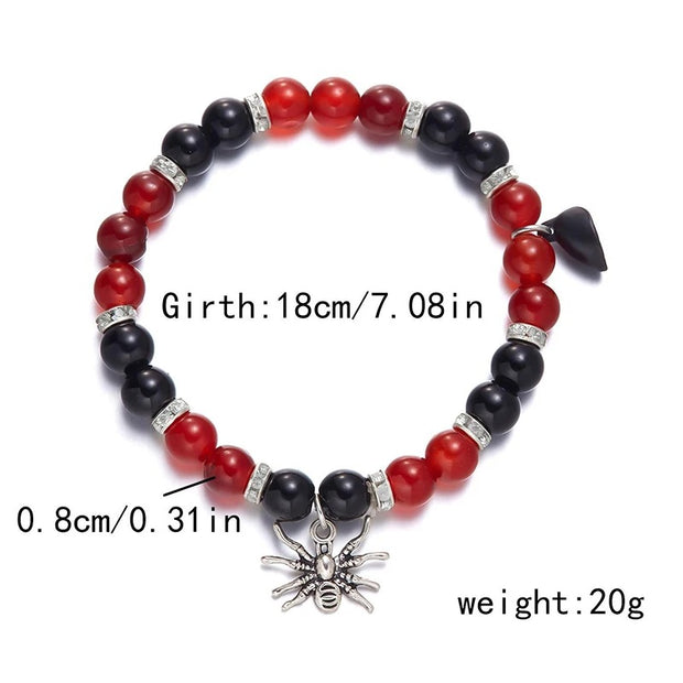 Halloween Spider Couple Bracelets