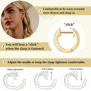 Tiny 925 Sterling Silver Hoop Earrings