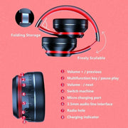 Lenovo HD200 Bluetooth Headphones - Over-Ear Wireless Headset