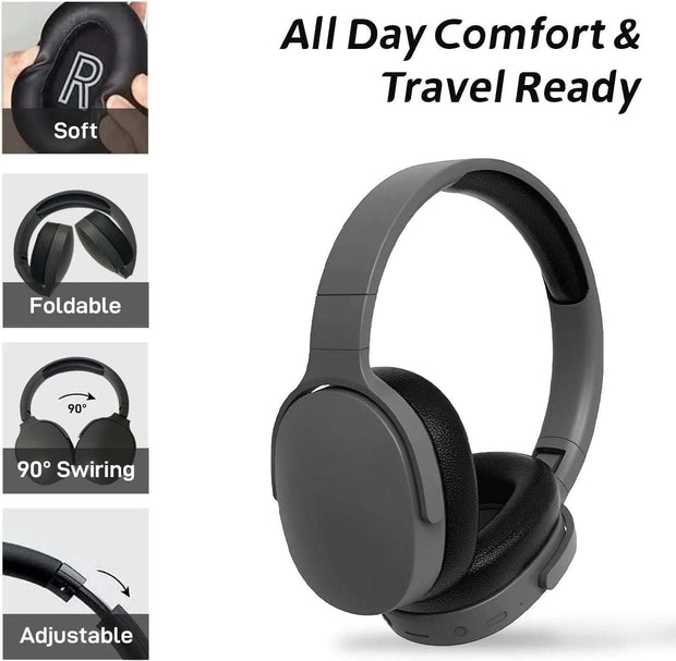 Bluetooth Headphones - Over-Ear Wireless Headset