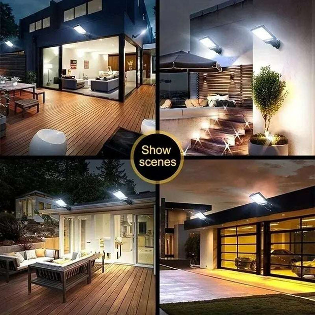 COB Solar Lights Outdoor - 72/108 LED - Motion Sensor - 3 Modes - Waterproof