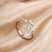 Delicate Branch Ring | 925 Sterling Silver | Adjustable