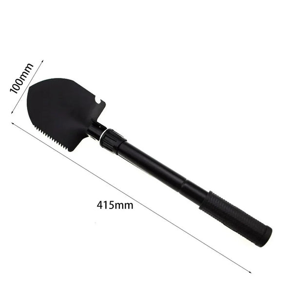 Multifunction Folding Camping Shovel - Survival Tool Kit - Hoe Pick Saw