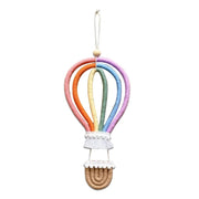 Boho Hot Air Balloon Wall Hanging - Colorful Macrame Decor