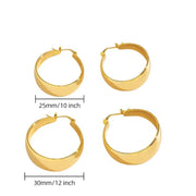 Circle Hoops - Punk Style Round Earrings