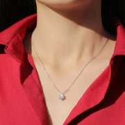 925 Silver VVS1 Moissanite Pendant Necklace