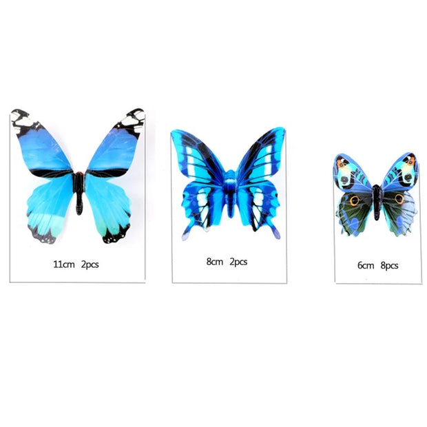 3D Luminous Butterfly Wall Stickers (12Pcs)