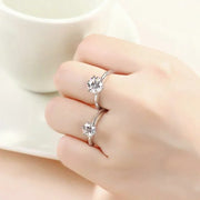 D Color VVS1 Moissanite Solitaire Ring