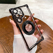 Transparent Magsafe Case Samsung S24 Ultra S23 FE S22 Plus - Magnetic Shockproof