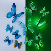 3D Luminous Butterfly Wall Stickers (12Pcs)