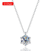 925 Silver VVS1 Moissanite Pendant Necklace