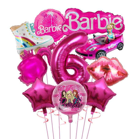 Royal Pink Princess Foil Balloon Set