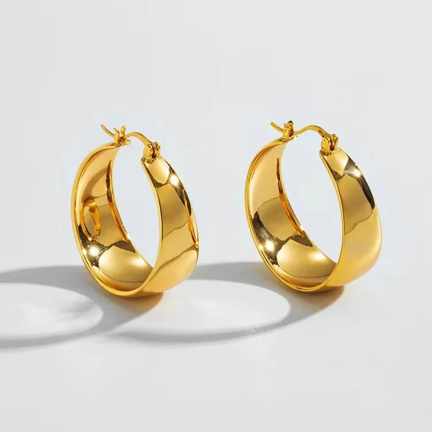 Circle Hoops - Punk Style Round Earrings