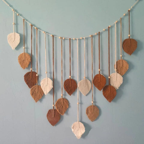 Leaf Macrame Wall Hanging