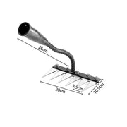 Iron Gardening Hoe Weeding Rake - Multi-Teeth Farm Tool - Soil Loosening Harrow