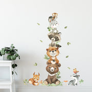 Cartoon Africa Animal Wall Stickers (2PC)