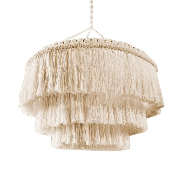 Boho Macrame Lamp Shade - Nordic Woven Tapestry