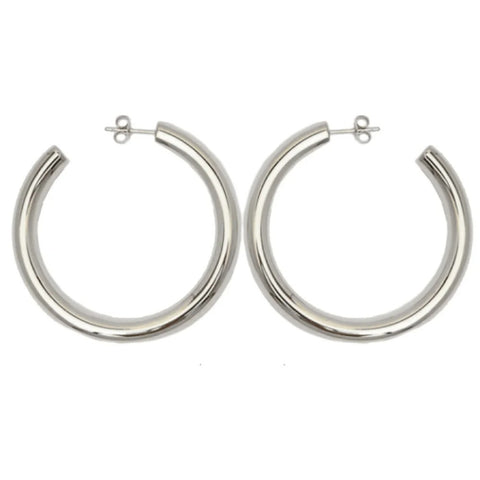 Classic Hollow Loop Hoops - Never Fade 316L Steel C-Ring Earrings