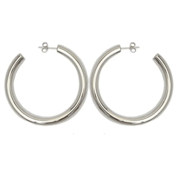 Classic Hollow Loop Hoops - Never Fade 316L Steel C-Ring Earrings