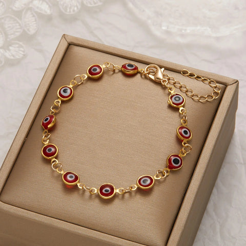 Lucky Turkey Evil Eye Bracelet