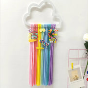 Rainbow Macrame Hairpin Holder