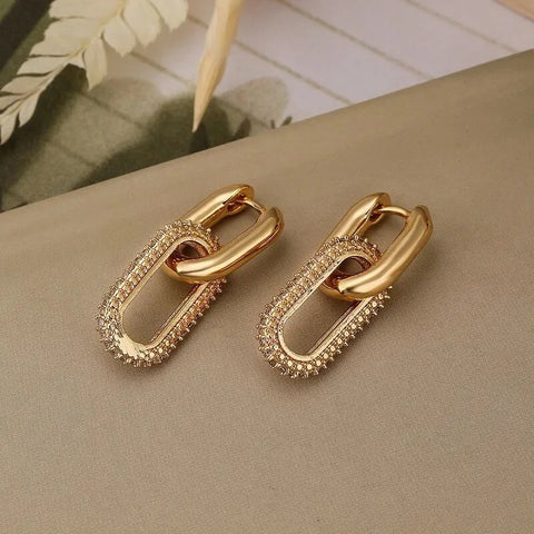 Rhinestone Glam Earrings