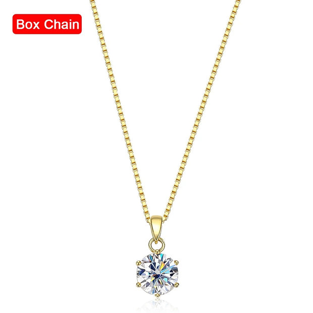 D Color VVS1 Moissanite Pendant Necklace