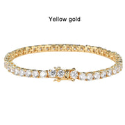 Moissanite Tennis Bracelet | 18K White Gold Plated | S925 Silver