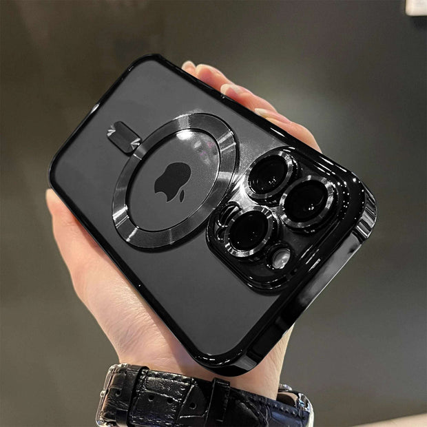 Luxury Magsafe Clear Case for iPhone 11 12 13 14 15 16 Pro Max - Magnetic Wireless Charging