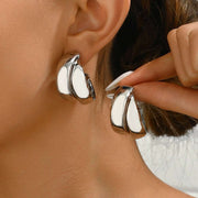 Chunky Gold Hoop Earrings - Statement Hoops for Women
