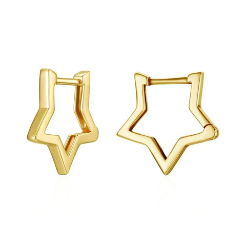 Sterling Silver Star Stud Earrings