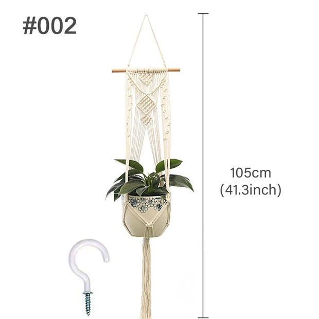 Boho Macrame Plant Hanger - Indoor Outdoor Decor