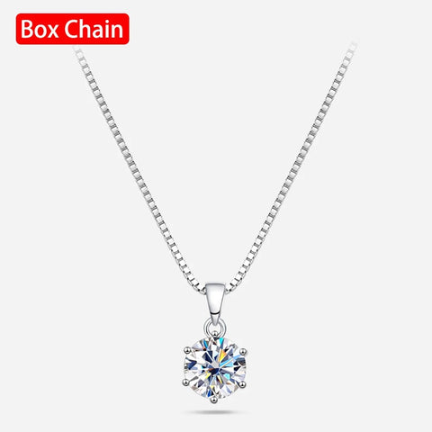 D Color VVS1 Moissanite Pendant Necklace