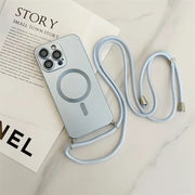 Crossbody Lanyard Magnetic Case for iPhone 16 15 14 13 12 11 Pro Max (MagSafe & Camera Protection)
