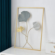 Nordic Ginkgo Leaf Wall Decor - Metal Wall Hanging