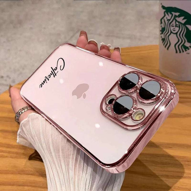 Personalized Name Plating Clear Case for iPhone