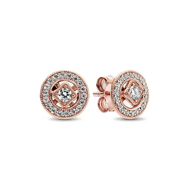 ROSE GOLD CIRCLE STUDS