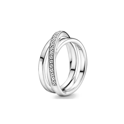 INTERWIND TRIPLE LOOP RING