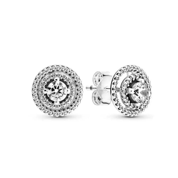 DOUBLE HALO SPARKLING STUDS