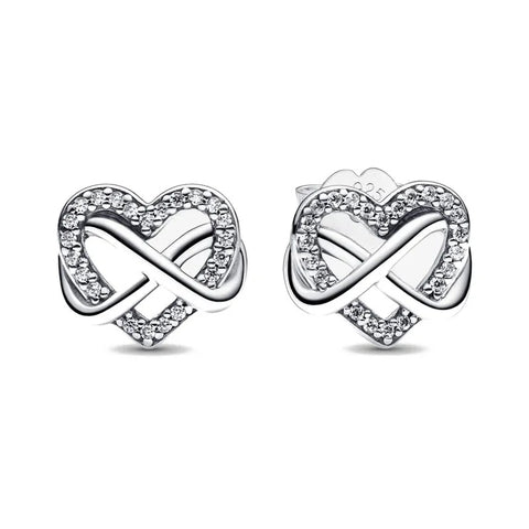 INFINITE LOVE HEART STUDS