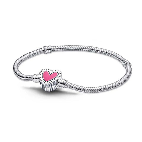 MOMENTS PINK HEART BRACELET