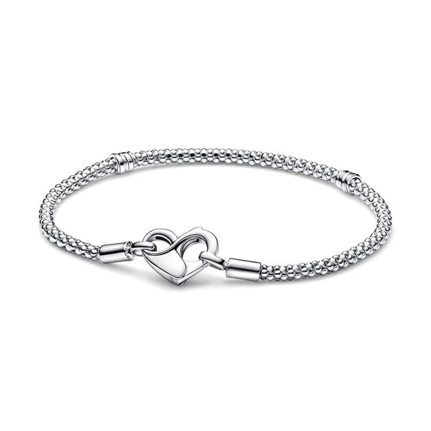 SILVER MOMENT HEART BRACELET