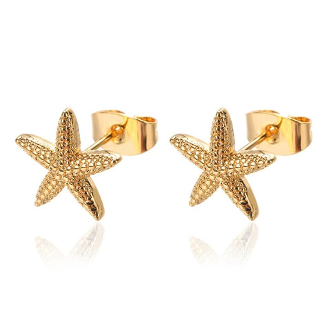 Golden Allure Stud Earrings