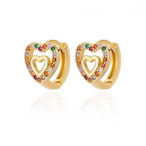 Heart Harmony Stud Earrings