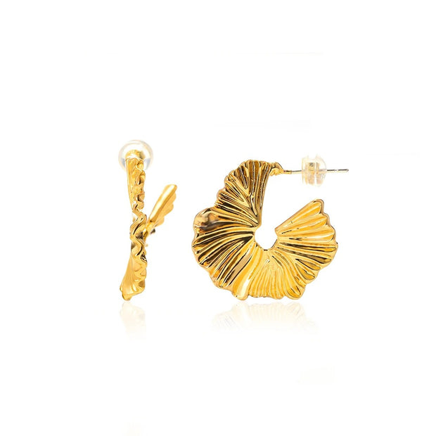 Golden Allure Stud Earrings