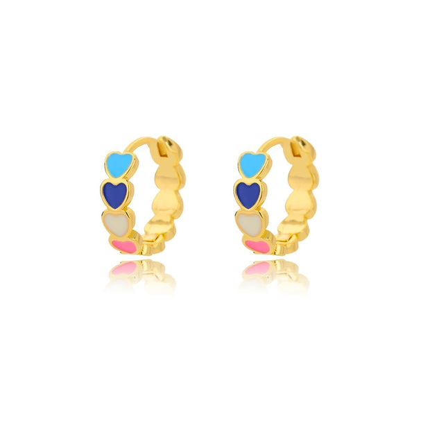 WALLA Color Heart Studs