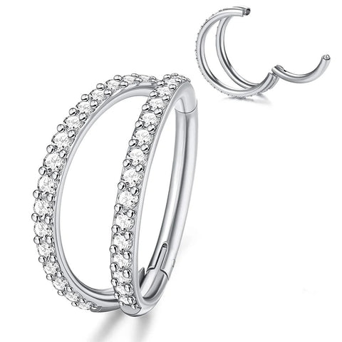 Titanium CZ Septum Clicker